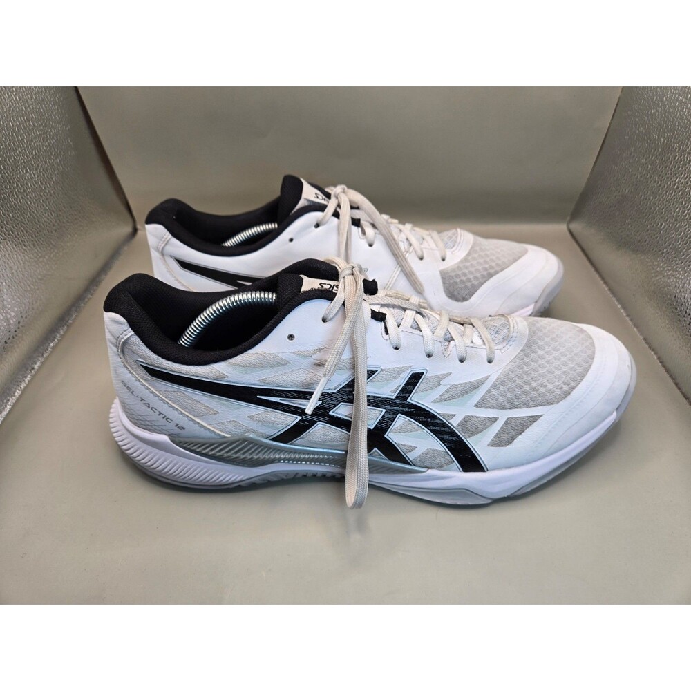 Asics Gel-Tactic 12 Volleyball Shoes Men's 13 White Athletic Stability Sneakers